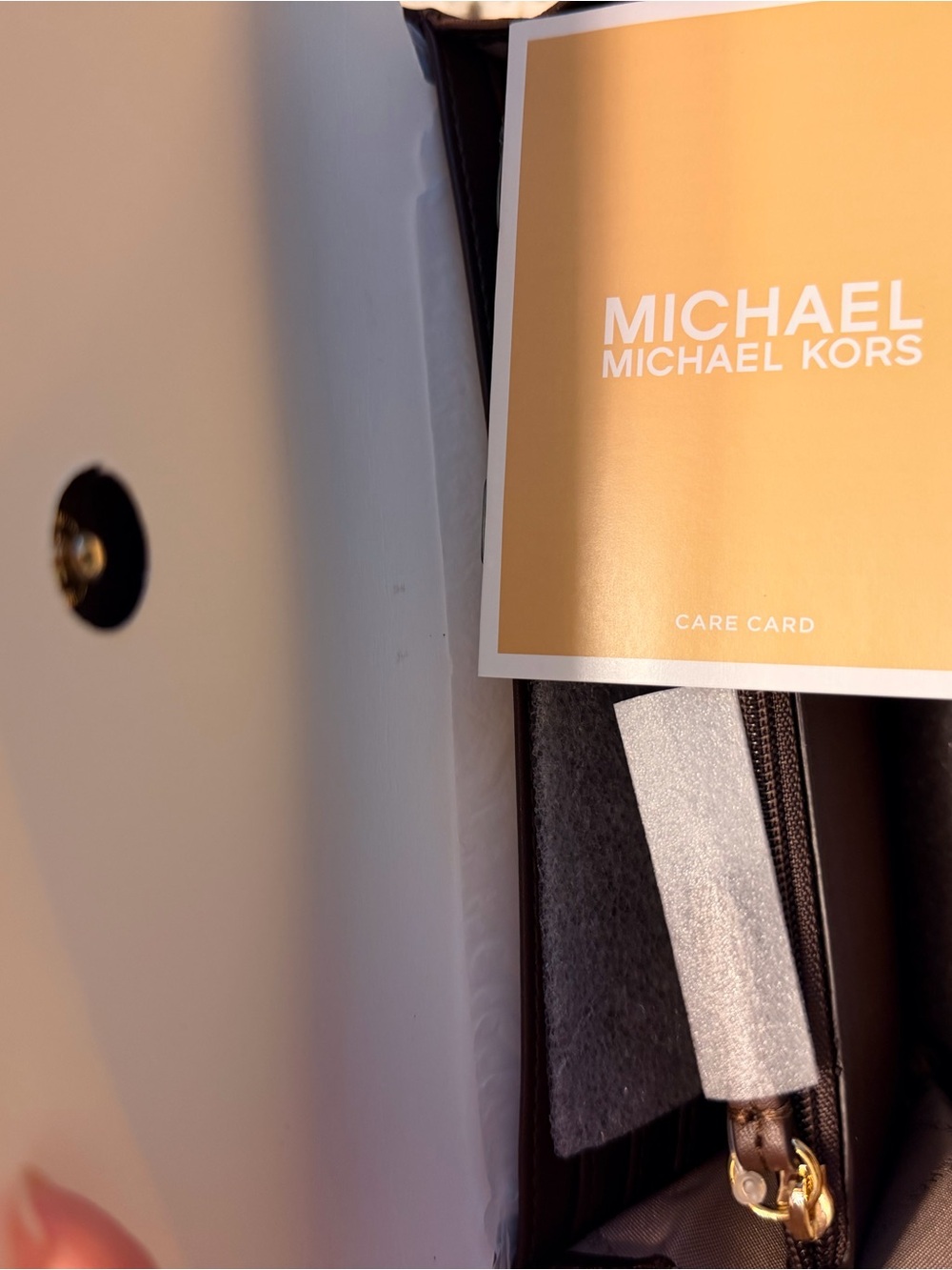 NWT Michael Kors Metallic Bronze Envelope Wallet - Picture 6 of 7